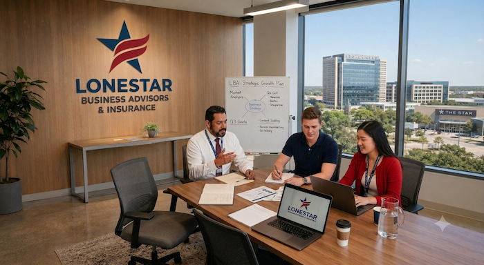 Lonestar Business Advisors team at their Carrollton, TX office